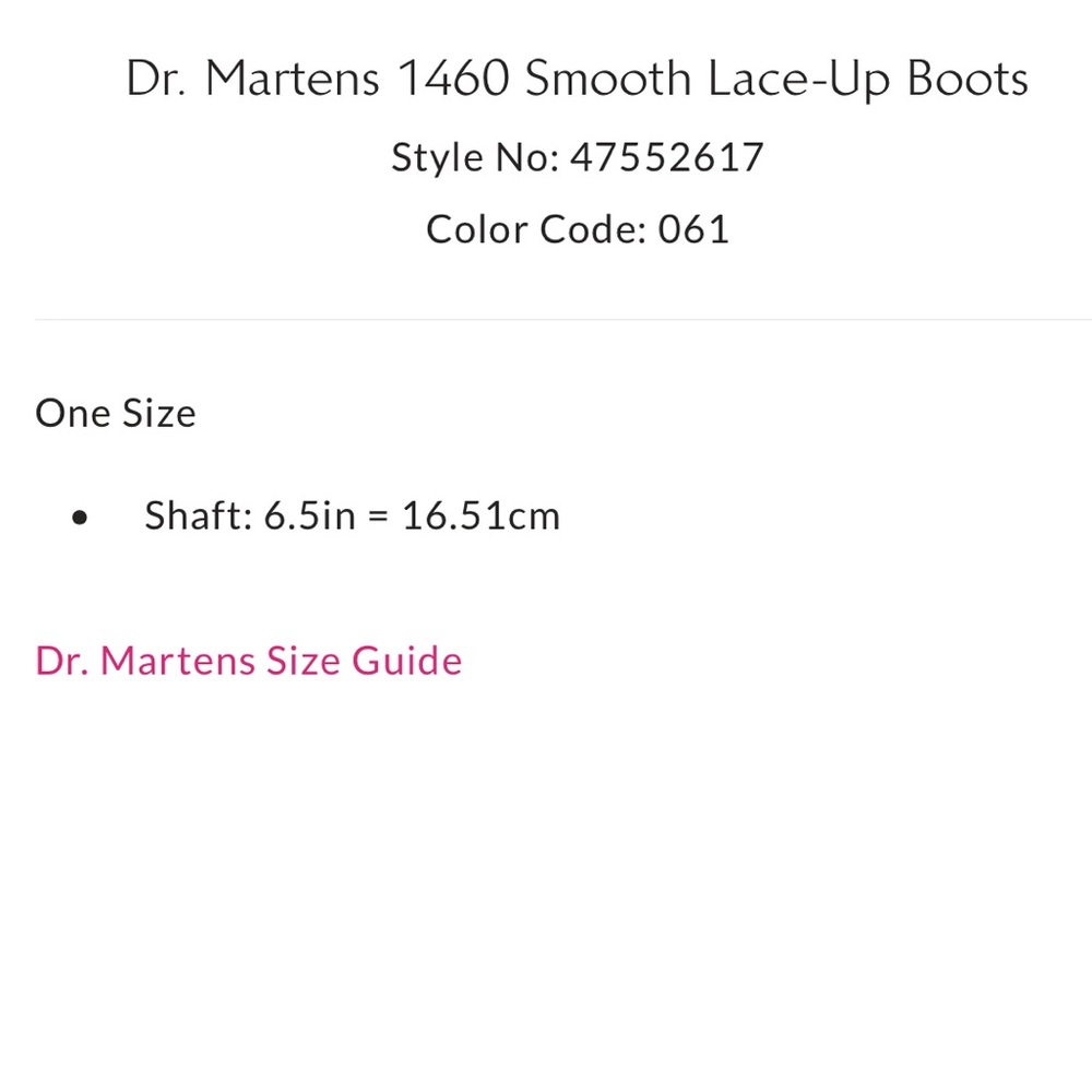 Dr. Martens 1460 Smooth Leather Lace-Up Boots in Burgundy - Picture 10 of 17